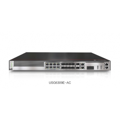 华为HUAWEI企业级防火墙千兆8GE, 2*10GE SFP+, 2GE SSL VPN企业安全酒店商场办公室会议室机架式USG6309E-AC