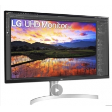 LG 31.5英寸 4K UHD HDR IPS屏 广色域 FreeSync 内置音箱 升降底座 游戏 超高清显示器 32UN650 -W