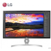 LG 31.5英寸 4K UHD HDR IPS屏 广色域 FreeSync 内置音箱 升降底座 游戏 超高清显示器 32UN650 -W