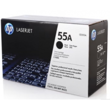 惠普 CE255A 55A 黑色原装硒鼓标准容量 (适用LaserJet P3015)
