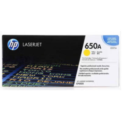 惠普（HP） CE272A 650A 黄色原装 LaserJet 硒鼓 (适用LaserJet CP5520)