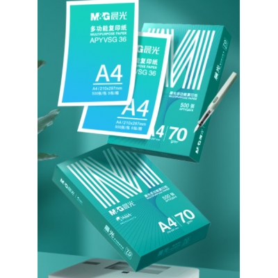 晨光（M&G）绿晨光 A4 70g 多功能双面打印纸 高性价比复印纸 500张/包 8包/箱（整箱4000张）